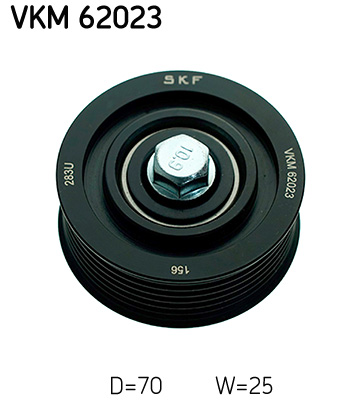 Deflection/Guide Pulley, V-ribbed belt - VKM 62023 SKF
